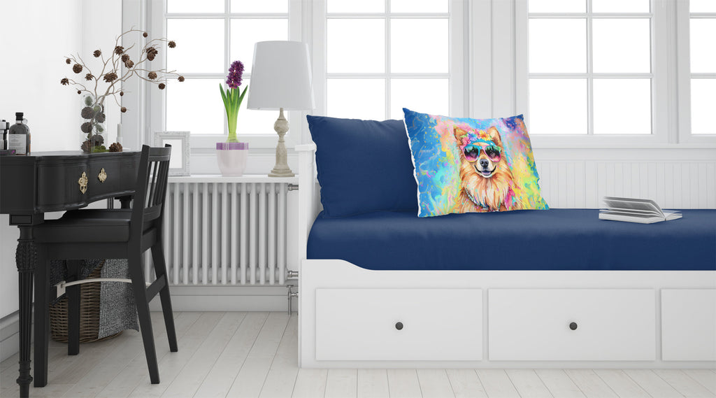 Pomeranian Hippie Dawg Standard Pillowcase Lightweight Super Soft Easy Care Decorative Artwork Pillowcase, Standard