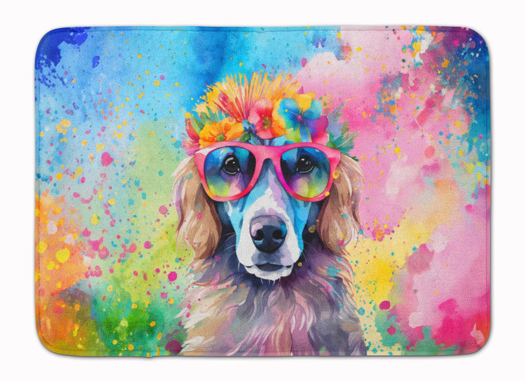 Poodle Hippie Dawg Memory Foam Kitchen Mat Machine Washable Anti-Fatigue Cushion Comfort Bath or Kitchen Rug