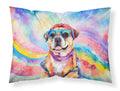 Pug Hippie Dawg Standard Pillowcase Lightweight Super Soft Easy Care Decorative Artwork Pillowcase, Standard