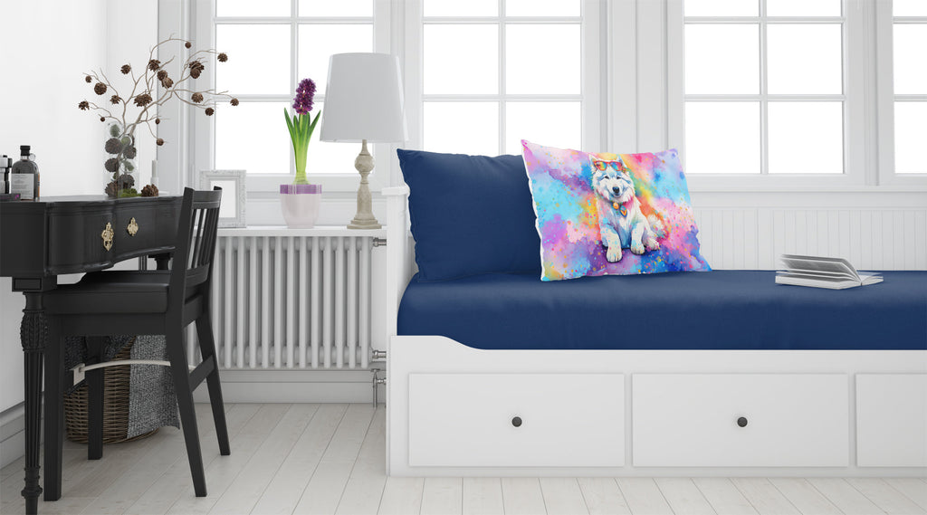 Samoyed Hippie Dawg Standard Pillowcase Lightweight Super Soft Easy Care Decorative Artwork Pillowcase, Standard