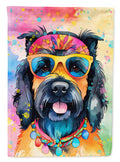 Scottish Terrier Hippie Dawg House Flag 28x40 Porch Sleeve Pole Decorative Outside Yard Banner Artwork Wall Hanging, Polyester