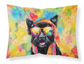 Scottish Terrier Hippie Dawg Standard Pillowcase Lightweight Super Soft Easy Care Decorative Artwork Pillowcase, Standard