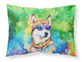 Siberian Husky Hippie Dawg Standard Pillowcase Lightweight Super Soft Easy Care Decorative Artwork Pillowcase, Standard