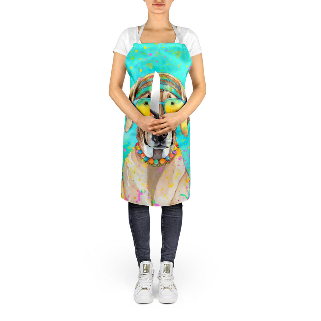 Weimaraner Hippie Dawg Apron Cooking Kitchen Server Baking Crafts Gardening for Adult Women Men, Unisex, Large, Multicolor