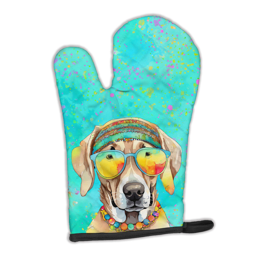 Weimaraner Hippie Dawg Oven Mitt Heat Resistant Thick Oven Mitt for Hot Pans and Oven, Kitchen Mitt Protect Hands, Cooking Baking Glove