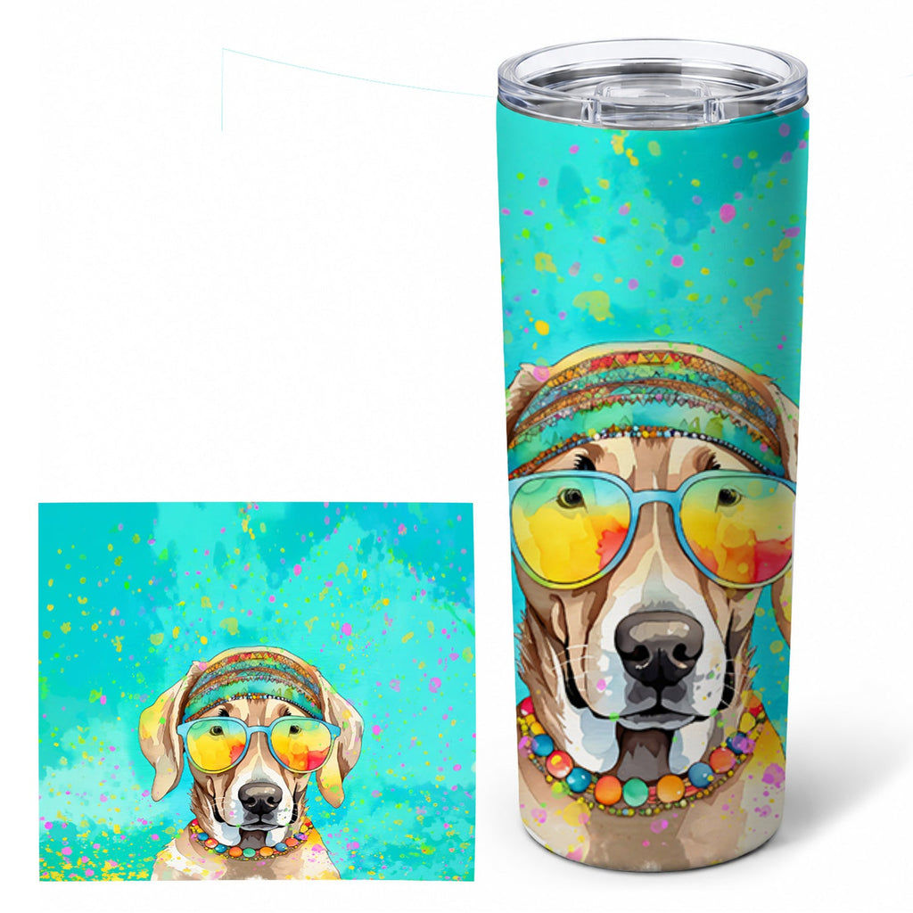 Weimaraner Hippie Dawg Stainless Steel Skinny Tumbler 20 oz Vacuum Double Walled Reusable Insulated Travel Cup