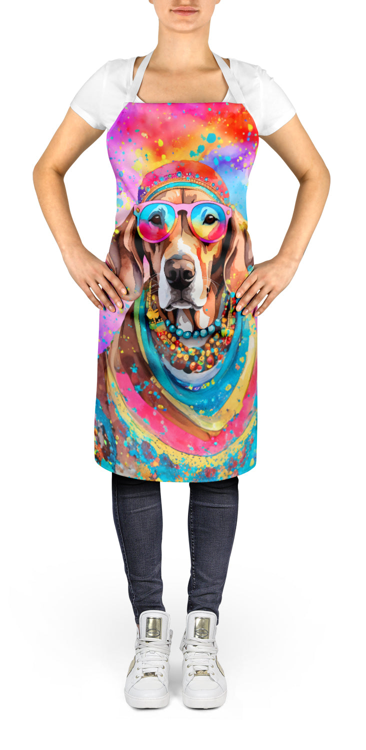 Weimaraner Hippie Dawg Apron Cooking Kitchen Server Baking Crafts Gardening for Adult Women Men, Unisex, Large, Multicolor