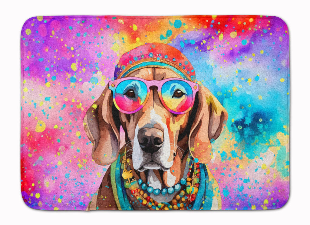 Weimaraner Hippie Dawg Memory Foam Kitchen Mat Machine Washable Anti-Fatigue Cushion Comfort Bath or Kitchen Rug