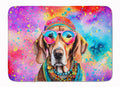 Weimaraner Hippie Dawg Memory Foam Kitchen Mat Machine Washable Anti-Fatigue Cushion Comfort Bath or Kitchen Rug