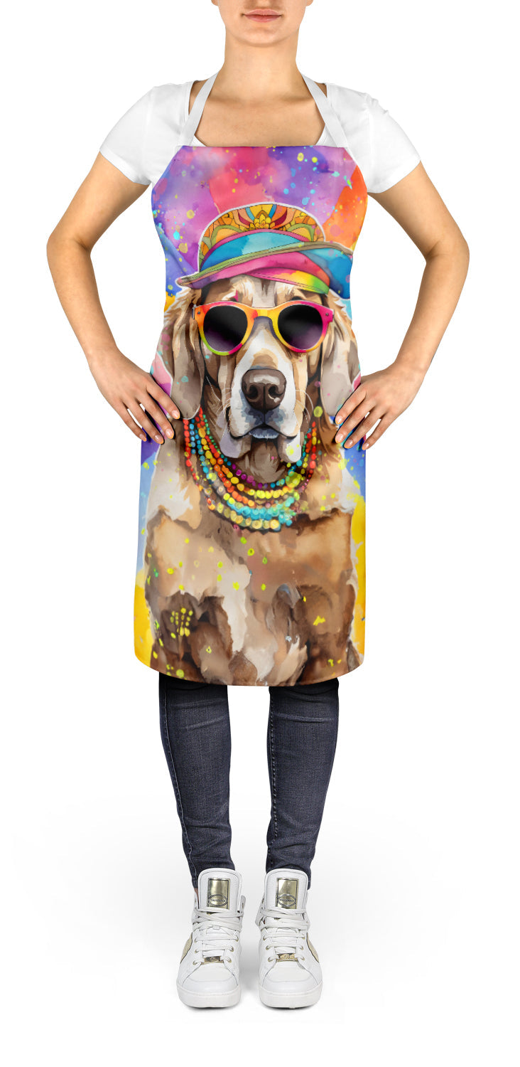 Weimaraner Hippie Dawg Apron Cooking Kitchen Server Baking Crafts Gardening for Adult Women Men, Unisex, Large, Multicolor