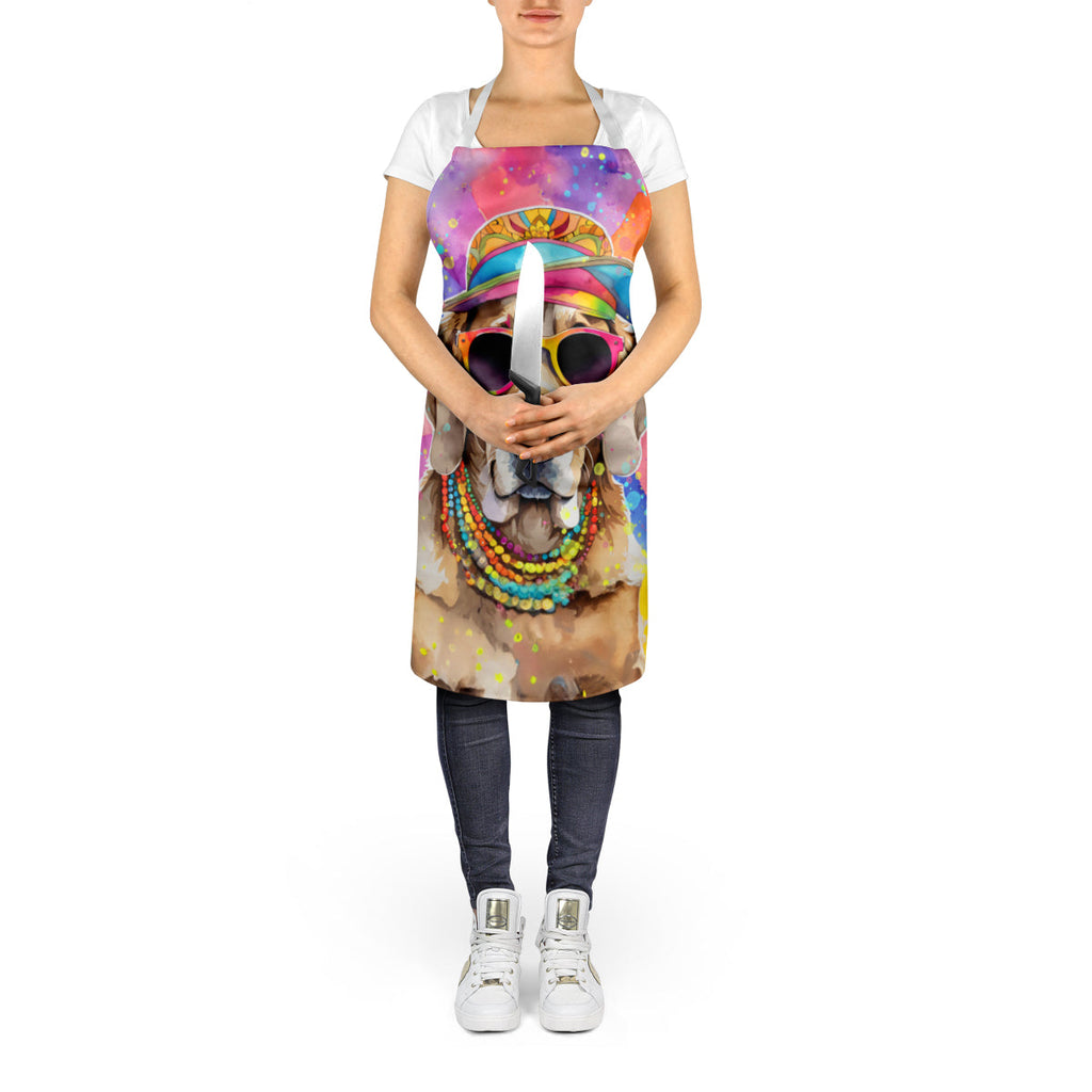 Weimaraner Hippie Dawg Apron Cooking Kitchen Server Baking Crafts Gardening for Adult Women Men, Unisex, Large, Multicolor