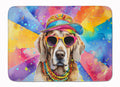 Weimaraner Hippie Dawg Memory Foam Kitchen Mat Machine Washable Anti-Fatigue Cushion Comfort Bath or Kitchen Rug