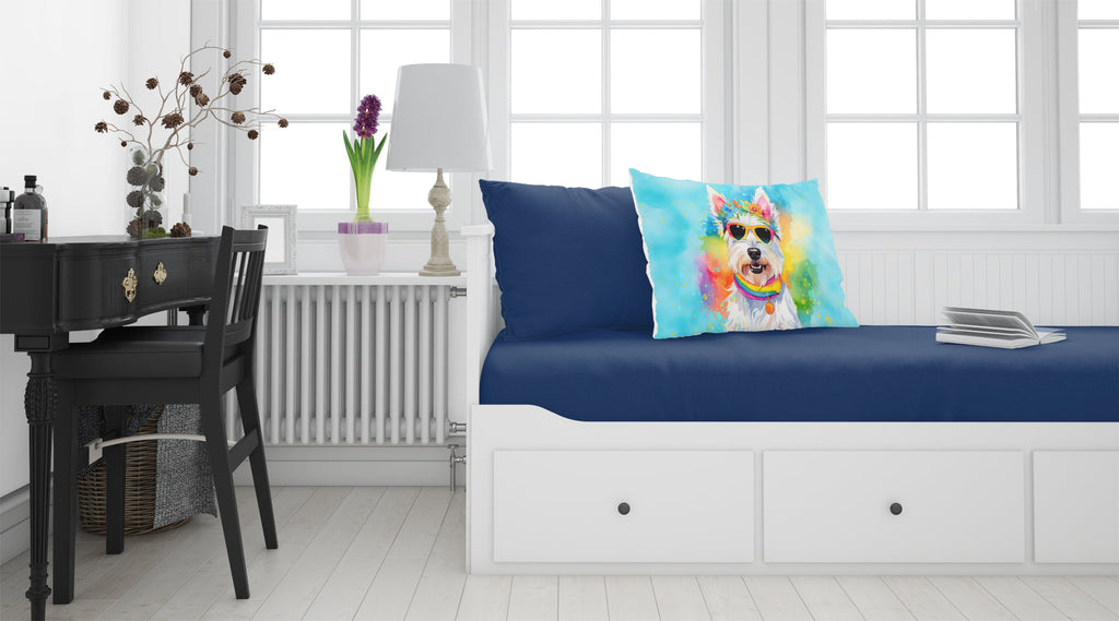 Westie Hippie Dawg Standard Pillowcase Lightweight Super Soft Easy Care Decorative Artwork Pillowcase, Standard