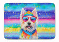 Westie Hippie Dawg Memory Foam Kitchen Mat Machine Washable Anti-Fatigue Cushion Comfort Bath or Kitchen Rug
