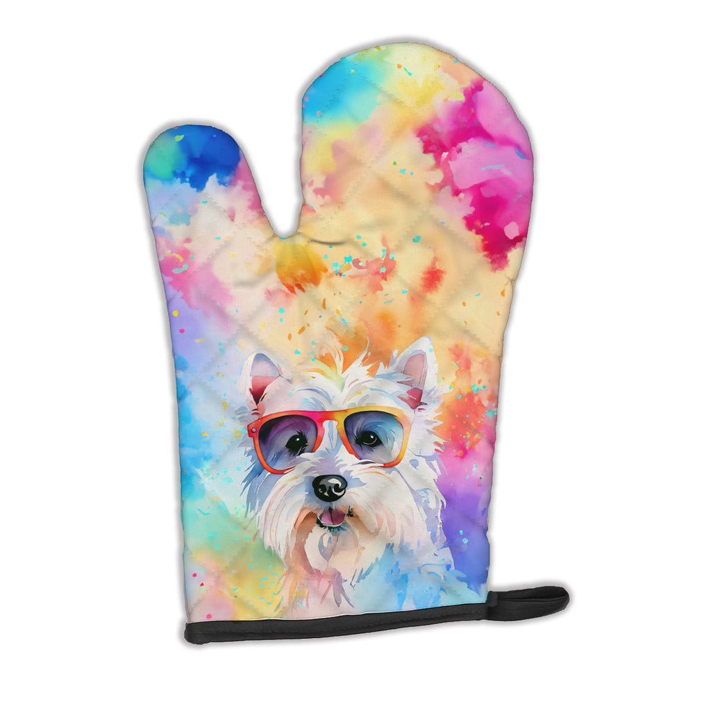 Westie Hippie Dawg Oven Mitt Heat Resistant Thick Oven Mitt for Hot Pans and Oven, Kitchen Mitt Protect Hands, Cooking Baking Glove