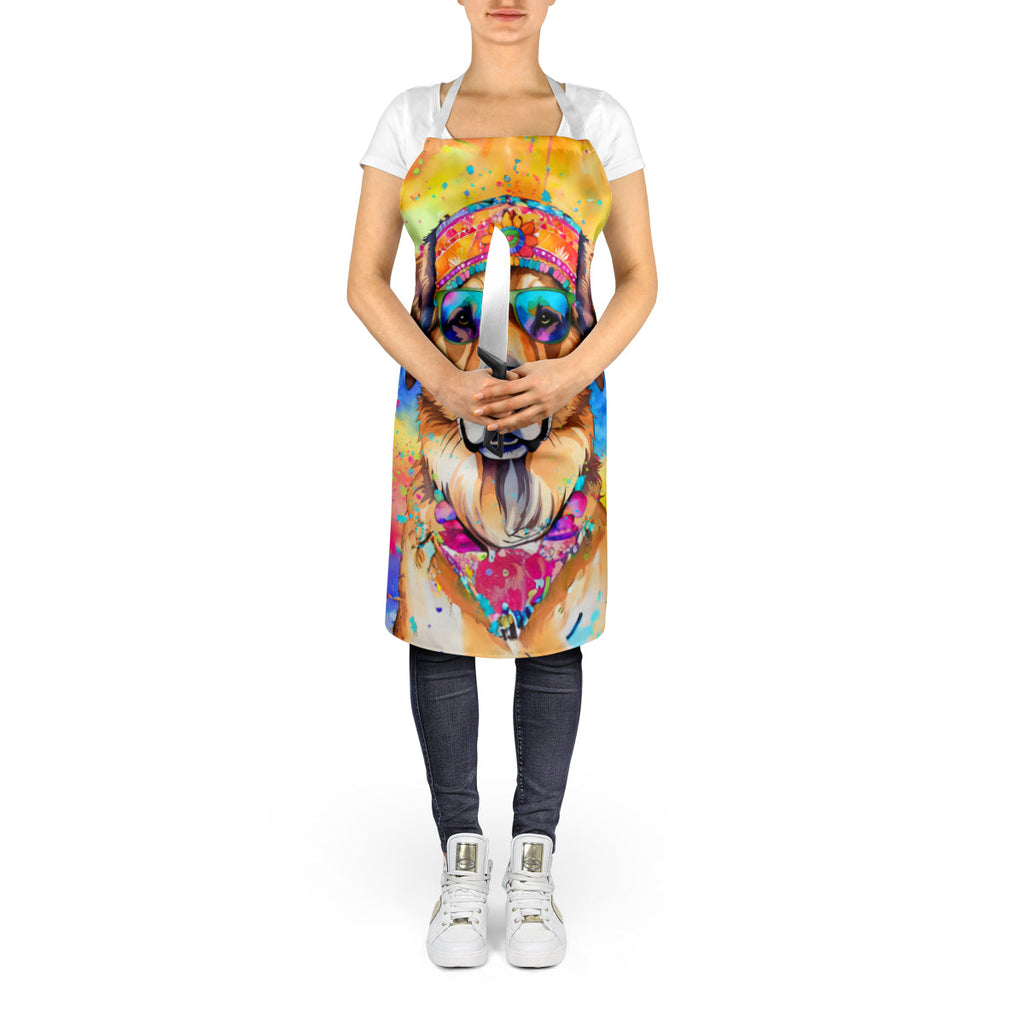 Hippie Dawg Apron Cooking Kitchen Server Baking Crafts Gardening for Adult Women Men, Unisex, Large, Multicolor