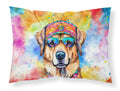 Hippie Dawg Standard Pillowcase Lightweight Super Soft Easy Care Decorative Artwork Pillowcase, Standard