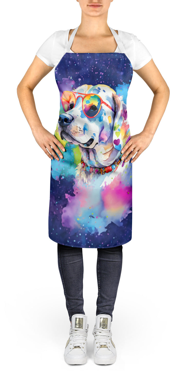 Hippie Dawg Apron Cooking Kitchen Server Baking Crafts Gardening for Adult Women Men, Unisex, Large, Multicolor