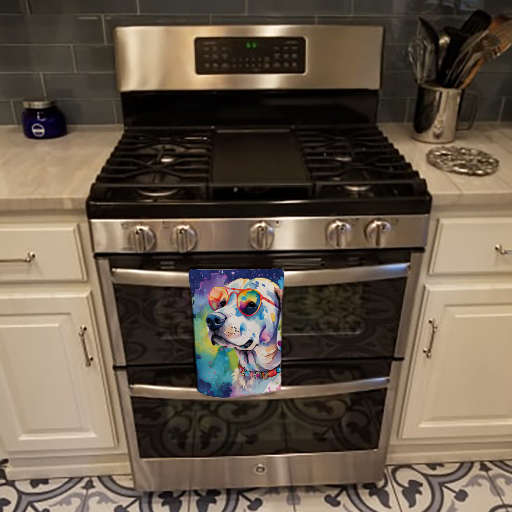 Hippie Dawg Kitchen Towel Velour Plush Front and Cotton Loop Back Machine Washable