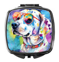 Hippie Dawg Compact Mirror Decorative Travel Makeup Mirror for Women Girls Gifts Pocket Makeup Mirror Folding Handheld