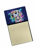 Hippie Dawg Watercolor Sticky Note Holder Refillable Dispenser Desk Accessory 3x3 Pad Gift