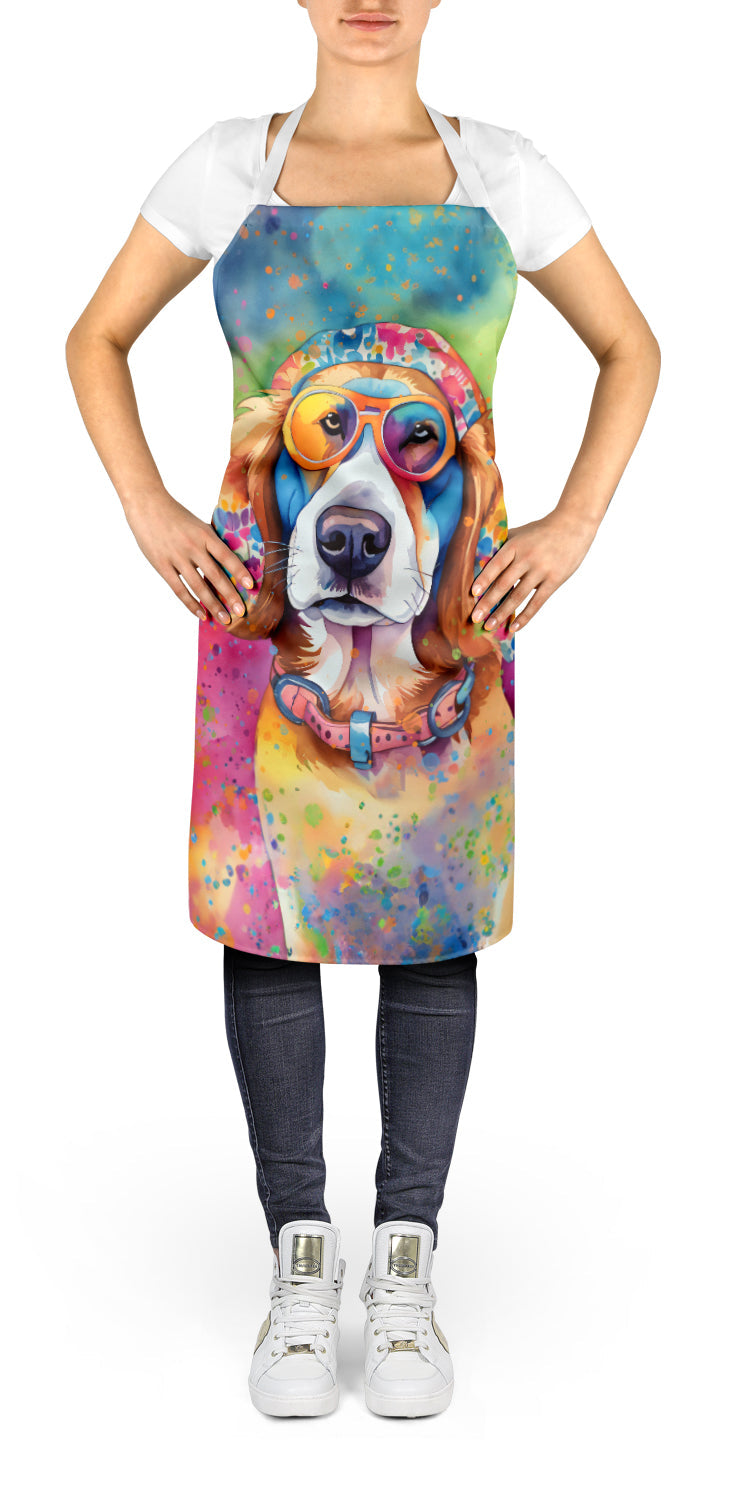 Hippie Dawg Apron Cooking Kitchen Server Baking Crafts Gardening for Adult Women Men, Unisex, Large, Multicolor