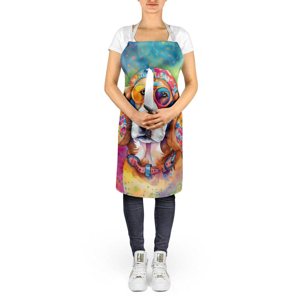 Hippie Dawg Apron Cooking Kitchen Server Baking Crafts Gardening for Adult Women Men, Unisex, Large, Multicolor