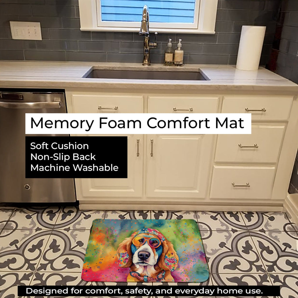 Hippie Dawg Memory Foam Kitchen Mat Machine Washable Anti-Fatigue Cushion Comfort Bath or Kitchen Rug