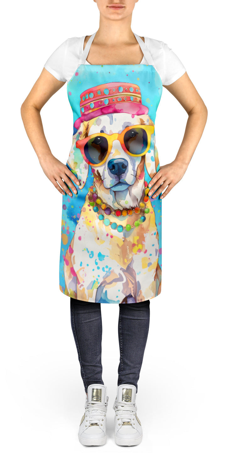 Hippie Dawg Apron Cooking Kitchen Server Baking Crafts Gardening for Adult Women Men, Unisex, Large, Multicolor
