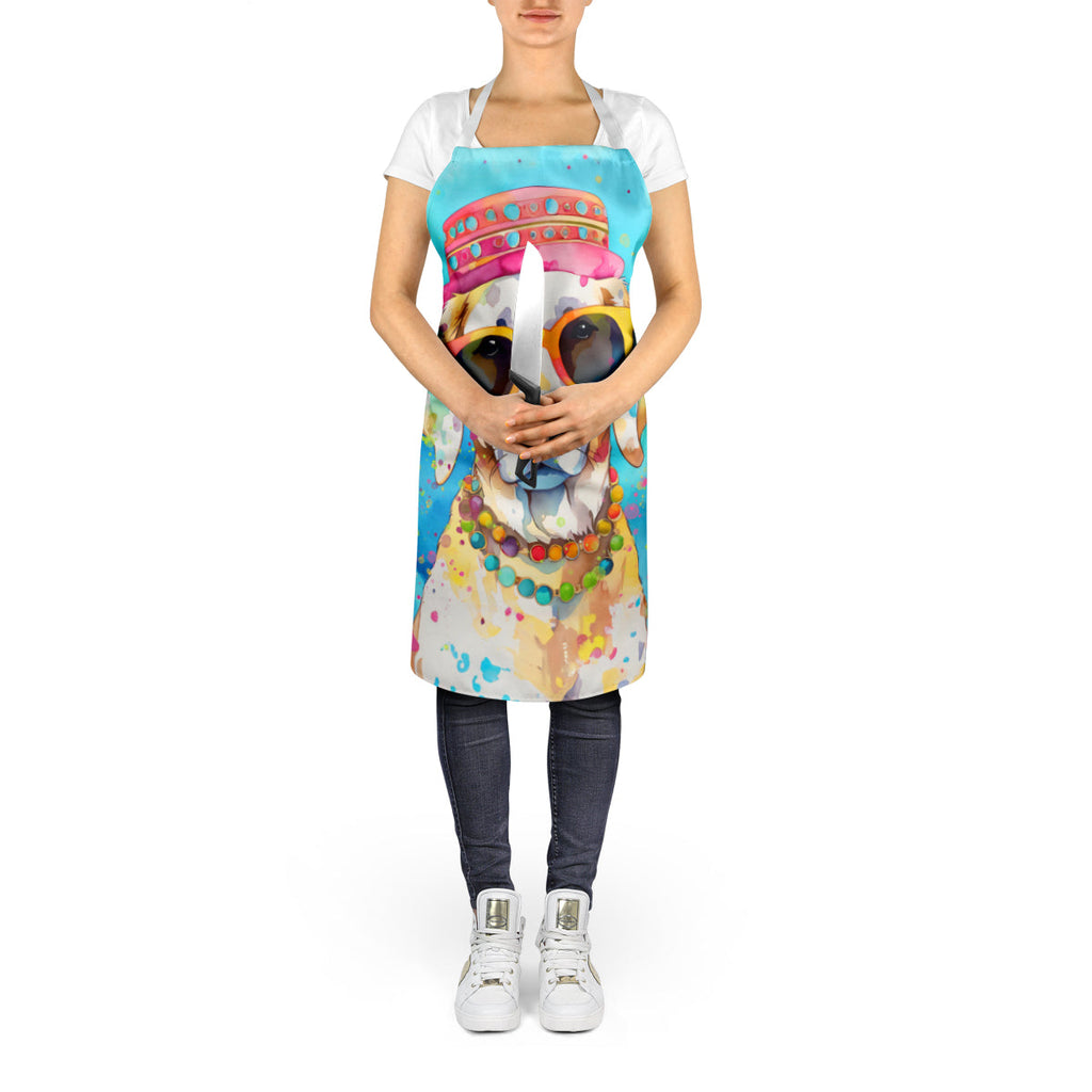 Hippie Dawg Apron Cooking Kitchen Server Baking Crafts Gardening for Adult Women Men, Unisex, Large, Multicolor