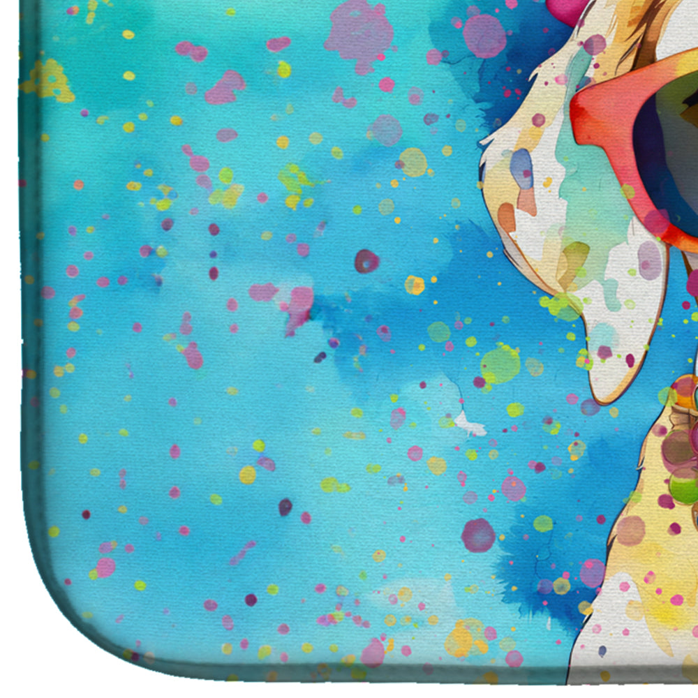 Hippie Dawg Dish Drying Mat Absorbent Dish Drying Mat Pad for Kitchen Counter Dish Drainer Mat for Countertop, 14 x 21", Multicolor