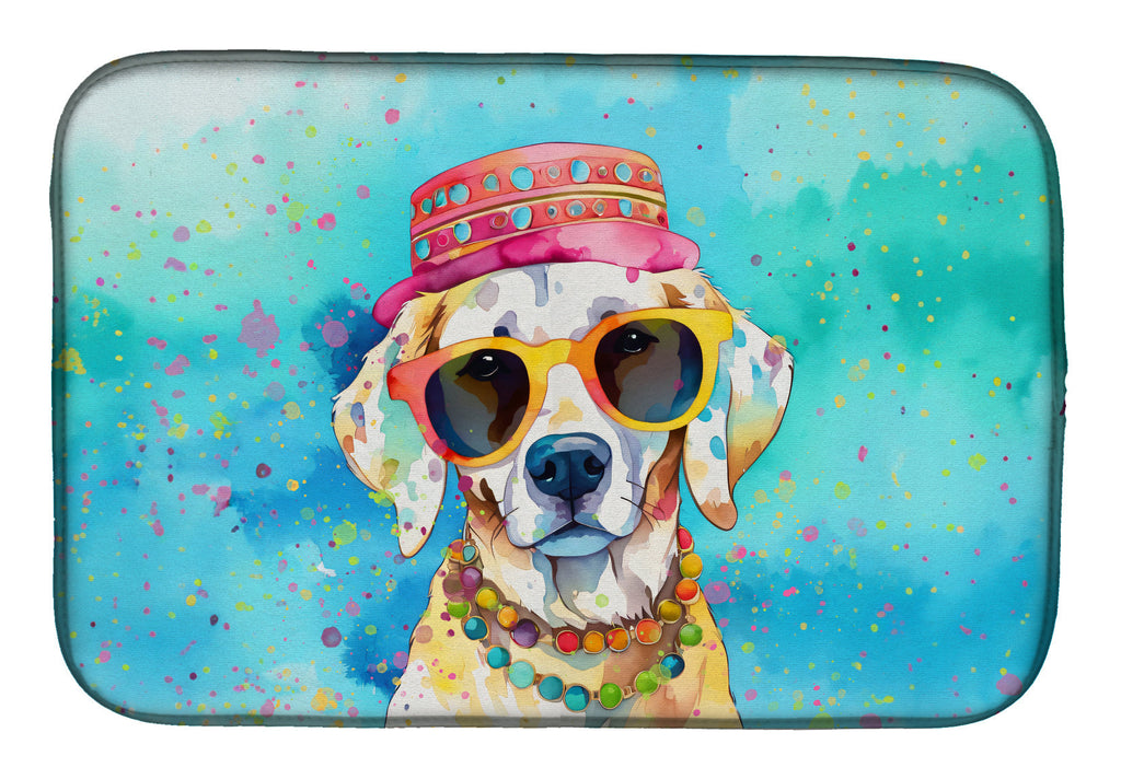 Hippie Dawg Dish Drying Mat Absorbent Dish Drying Mat Pad for Kitchen Counter Dish Drainer Mat for Countertop, 14 x 21", Multicolor