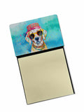 Hippie Dawg Watercolor Sticky Note Holder Refillable Dispenser Desk Accessory 3x3 Pad Gift