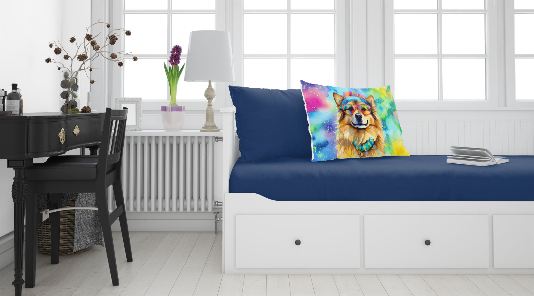 Hippie Dawg Standard Pillowcase Lightweight Super Soft Easy Care Decorative Artwork Pillowcase, Standard