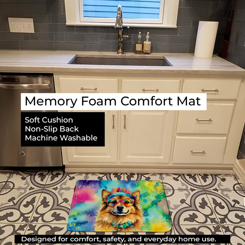 Hippie Dawg Memory Foam Kitchen Mat Machine Washable Anti-Fatigue Cushion Comfort Bath or Kitchen Rug