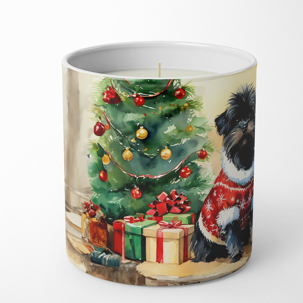 Affenpinscher Cozy Christmas Decorative Soy Candle Nature Soy Wax Essential Oil Home Decor Ideal for Bedroom Kitchen Bath Office Gift, 10 oz