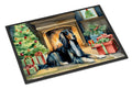 Afghan Hound Cozy Christmas Doormat Indoor Outdoor 18H X 27W Front Door Mat Rugs for Entryway, Non Slip Washable
