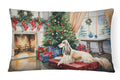 Afghan Hound Cozy Christmas Decorative Throw Pillow 12x16 Indoor Outdoor Accent Cushion, Fabric Cover with Insert for Sofa, Bed, Porch & Living Room