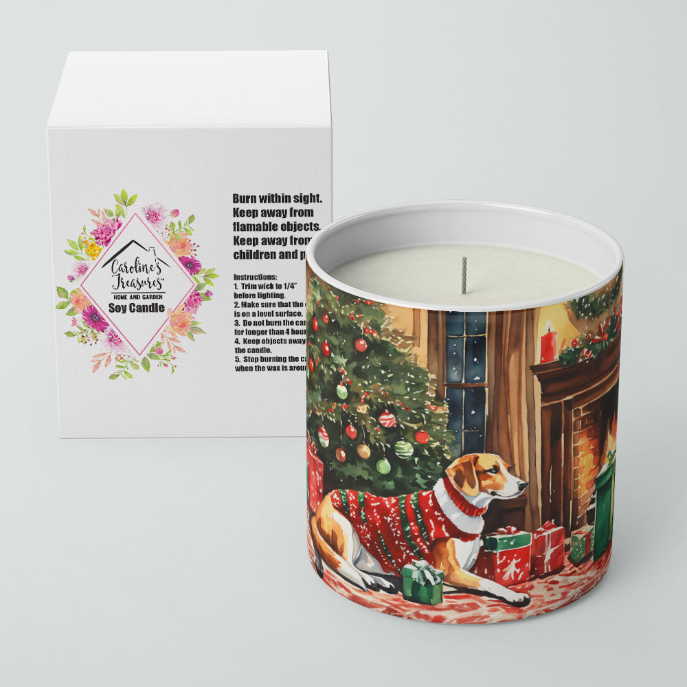 American Foxhound Cozy Christmas Decorative Soy Candle Nature Soy Wax Essential Oil Home Decor Ideal for Bedroom Kitchen Bath Office Gift, 10 oz
