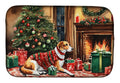 American Foxhound Cozy Christmas Dish Drying Mat Absorbent Dish Drying Mat Pad for Kitchen Counter Dish Drainer Mat for Countertop, 14 x 21", Multicolor