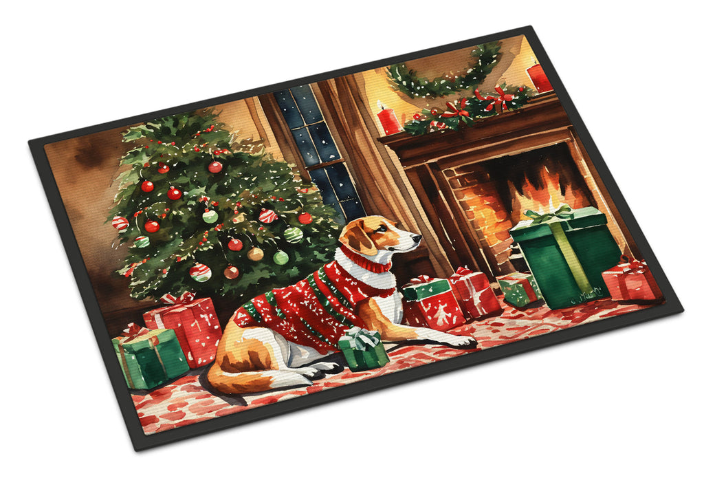 American Foxhound Cozy Christmas Doormat Indoor Outdoor 24H X 36W Front Door Mat Rugs for Entryway, Non Slip Washable Low Pile,