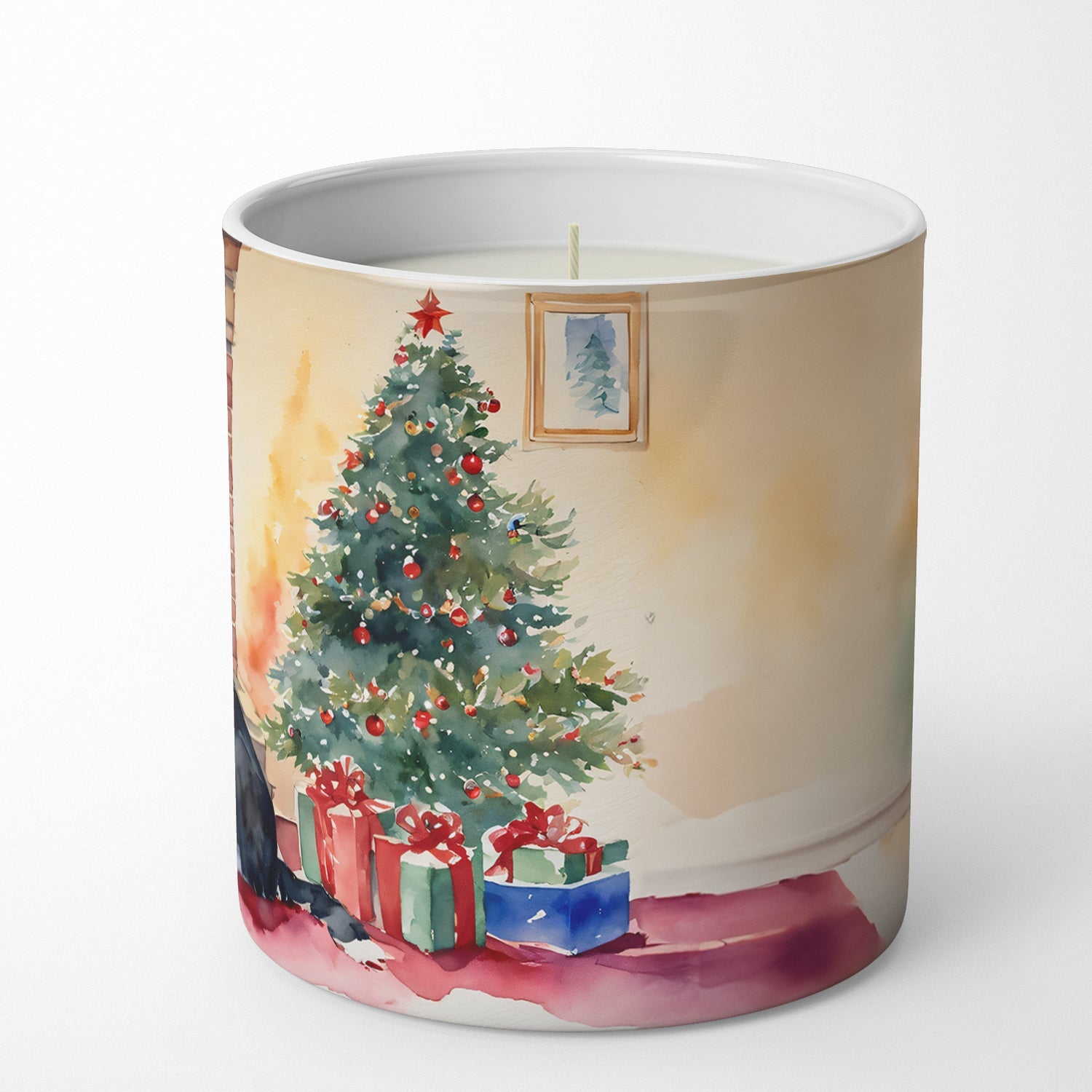 Appenzeller Sennenhund Cozy Christmas Decorative Soy Candle Nature Soy Wax Essential Oil Home Decor Ideal for Bedroom Kitchen Bath Office Gift, 10 oz