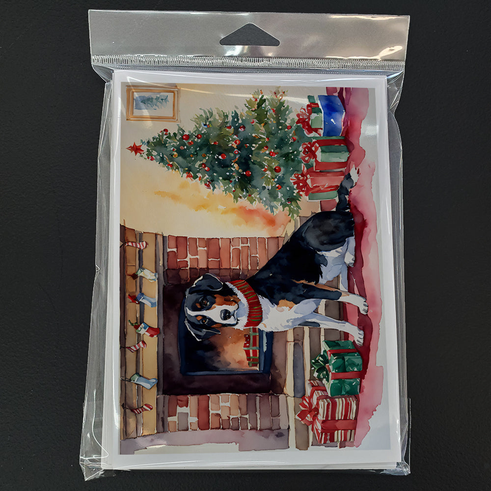 Appenzeller Sennenhund Cozy Christmas Greeting Cards Pack of 8 Blank Cards with Envelopes Whimsical A7 Size 5x7