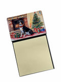 Appenzeller Sennenhund Cozy Christmas Watercolor Sticky Note Holder Refillable Dispenser Desk Accessory 3x3 Pad Gift