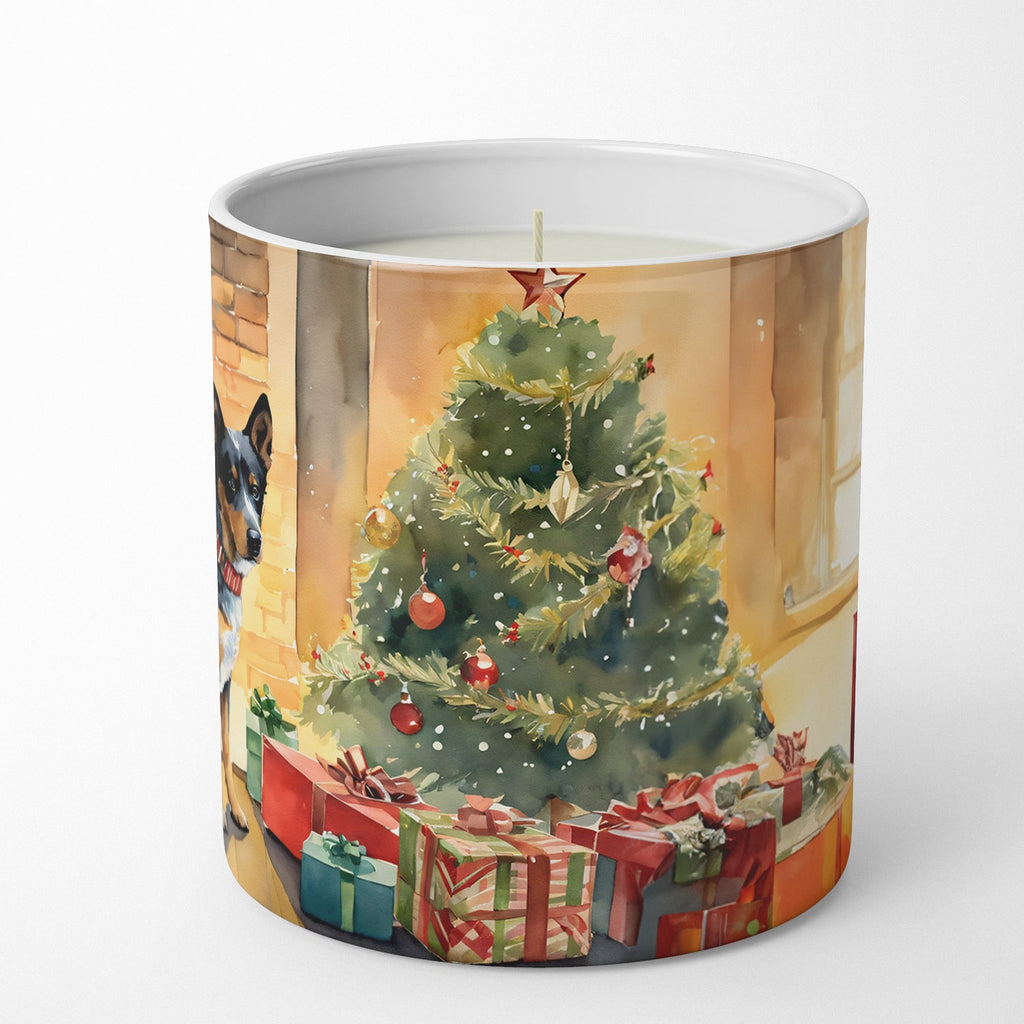 Australian Cattle Dog Cozy Christmas Decorative Soy Candle Nature Soy Wax Essential Oil Home Decor Ideal for Bedroom Kitchen Bath Office Gift, 10 oz