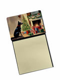 Australian Kelpie Cozy Christmas Watercolor Sticky Note Holder Refillable Dispenser Desk Accessory 3x3 Pad Gift