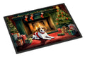 Beagle Cozy Christmas Doormat Indoor Outdoor 18H X 27W Front Door Mat Rugs for Entryway, Non Slip Washable