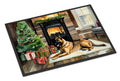 Belgian Malinois Cozy Christmas Doormat Indoor Outdoor 18H X 27W Front Door Mat Rugs for Entryway, Non Slip Washable