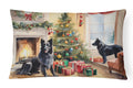 Belgian Sheepdog Cozy Christmas Decorative Throw Pillow 12x16 Indoor Outdoor Accent Cushion, Fabric Cover with Insert for Sofa, Bed, Porch & Living Room