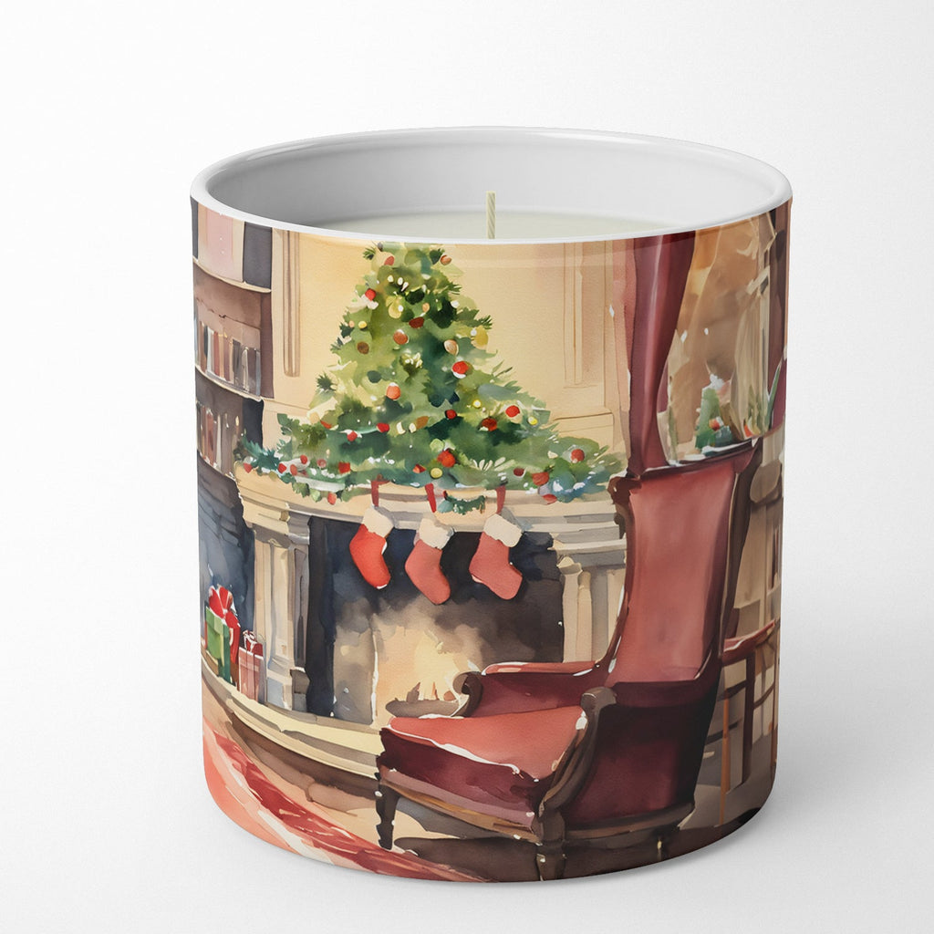 Bloodhound Cozy Christmas Decorative Soy Candle Nature Soy Wax Essential Oil Home Decor Ideal for Bedroom Kitchen Bath Office Gift, 10 oz